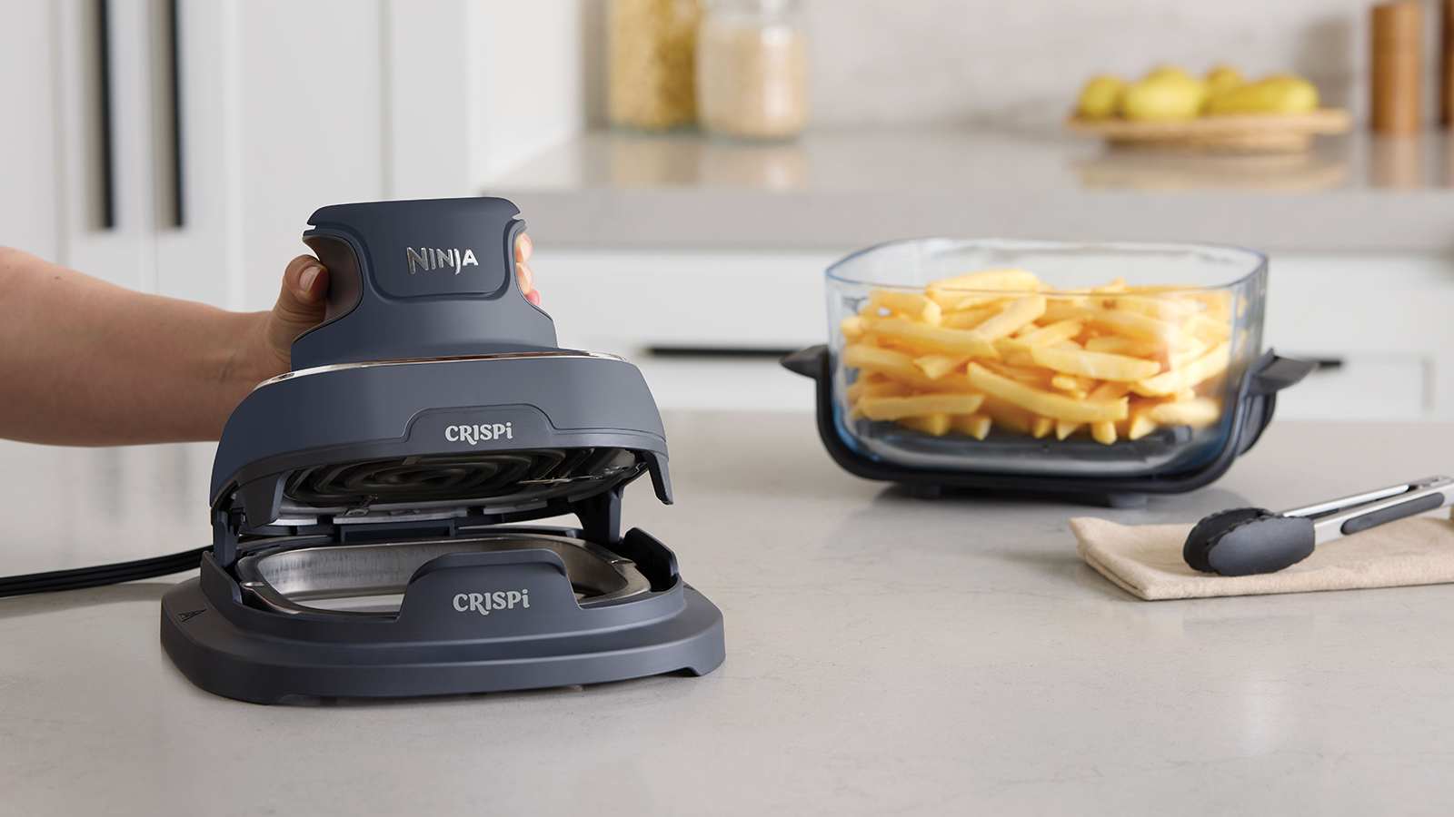 Ninja CRISPi 4-in-1 Glas-Heißluftfritteuse Cyber Space - FN101EUGY
